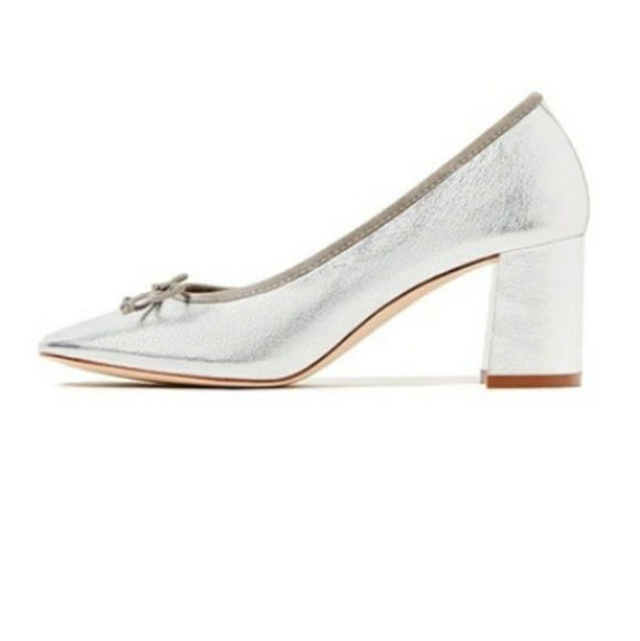 Zara Shoes - Zara silver ballet heel.